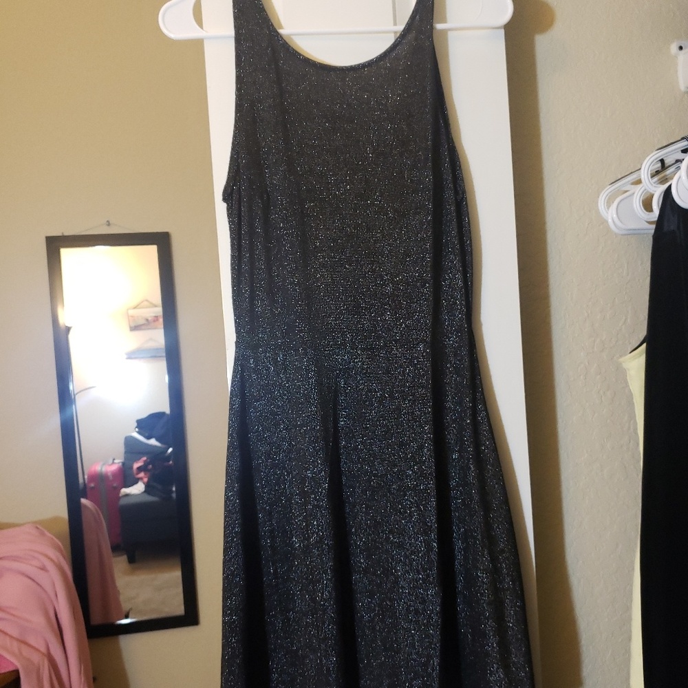 Black sparkling dress,  never used